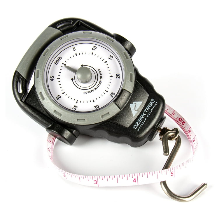 Ozark Trail Portable Dial Fish Scale 50lb with Tape Measure