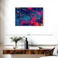 thumbnail image 3 of Elephant Stock Blue Magenta Abstract Wall Art - Horizontal Canvas Wall Art - Living Room Wall Decor - Abstract Canvas - Blue And Pink Decor - 30" x 20", 3 of 8