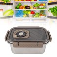 thumbnail image 1 of Récipient de Stockage de Nourriture en Acier Inoxydable 304 avec Couvercle, Boîte à Bento Étanche, Boîte à Lunch Réutilisable à Usage Muti pour la Conservation de la Fraîcheur, 1 of 8