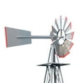 thumbnail image 4 of Ktaxon 8FT Weather Resistant Yard Garden Windmill Gray & Red Ornamental Windmill, 4 of 9
