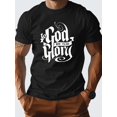 thumbnail image 1 of 1 pc, 100% cotton T-shirt, GOD GLORY Pure Cotton Men's Tshirt Comfort Fit Tee For Adult, Men, Women, Teen, Teenager, Adolescent, Youth, 1 of 6