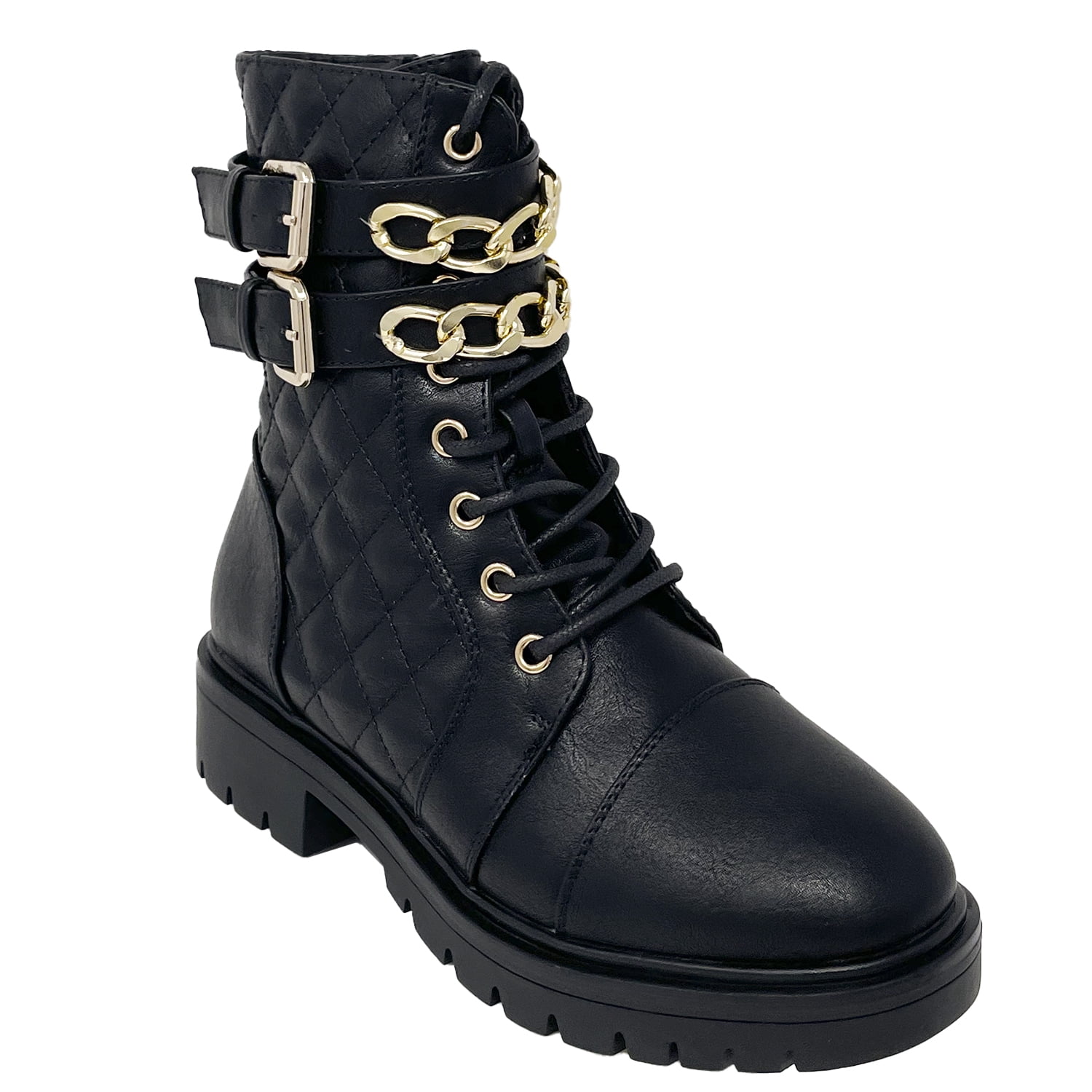 Military Lace Up Knit Ankle Cuff 
