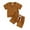 B023-Brown, variant on NIEWTR Baby Boy Summer Outfits Henley Shirt Soft Pocket Short Sleeve Tops & Shorts Sets Infant 3 6 12 18 Months 2T Clothes 3 6 12 18 Months 2T Clothes Children's Gift,18-24 Months