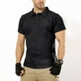 thumbnail image 2 of VBTAPA Mens Polos Shirt Short Sleeve Sports Hiking T-Shirt Athletic Golf Polos Daily Casual Stylish Collared Shirts for Men Black L, 2 of 8