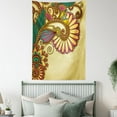 thumbnail image 4 of Grunge Tapestry, Paisley Flower and Leaf Design with Ethnic Zen Floral Mandala Oriental Pattern Effects, Wall Hanging for Bedroom Living Room Dorm Decor, 60W X 80L Inches, Multi, by Ambesonne, 4 of 5