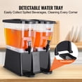 thumbnail image 5 of VEVOR Beverage Dispenser, 3 Gallon x 2 Drink Dispensers for Parties, Plastic Juice Dispenser with Stand Spigot Lid, Iced Tea Lemonade Juice Water Dispenser, for Restaurants, Hotels, Parties, 5 of 9