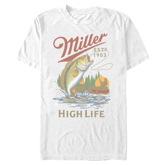 Mens Miller High Life Fishing Life 1903 T Shirt