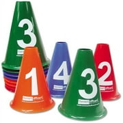 OnCourt OffCourt Numbered Cones - 2 Sets of Cones Numbered 1 to 4