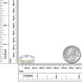thumbnail image 6 of Gem Stone King 925 Silver and 10K Yellow Gold Sky Blue Aquamarine and White Topaz Wedding-Bands Ring for Women | 0.94 Cttw | Round 3.5MM | Gemstone March Birthstone | Size 6, 6 of 6