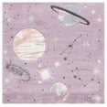 thumbnail image 2 of SAFAVIEH Carousel Kids Planets and Stars Area Rug, Purple/Orange, 5'3" x 5'3" Square, 2 of 11