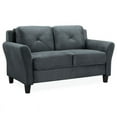 thumbnail image 3 of Ensemble Harvard de 2 Pcs Causeuse et Fauteuil d'Appoint en Gris Foncé, 3 of 9