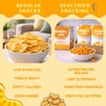 thumbnail image 6 of Peppy Pops Chickpea Puffs Cheese Blast Flavor - 6 Pack, 12 oz | Cheesy High Protein Snacks | Crunchy Better-for-You Snack and Healthy Alternative to Chips with 6g Protein Per Bag, 6 of 8
