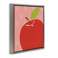thumbnail image 4 of Stupell Industries Bright Apple Fruit Food & Beverage Painting Gray Floater Framed Canvas Art Print Wall Art, 18 x 18, 4 of 10