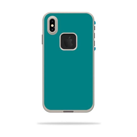 MightySkins LIFIPXSM-Solid Teal Skin Decal Wrap for LifeProof Fre iPhone XS Max Case Sticker - Solid Teal