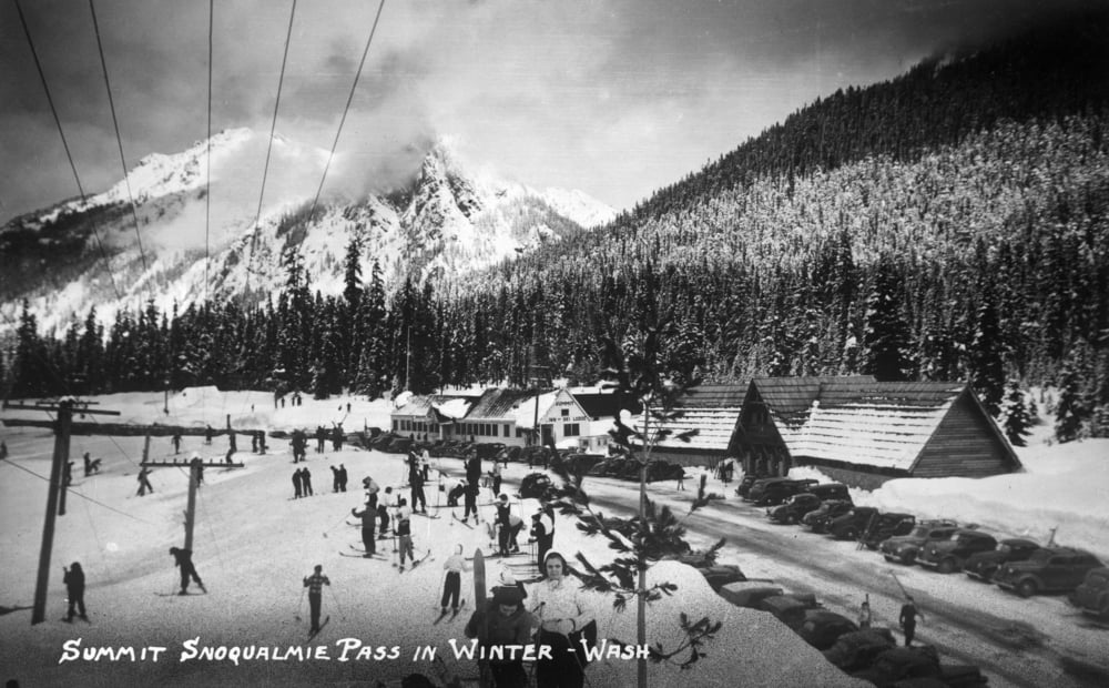 Snoqualmie Pass, Washington, Home Of Bigfoot, Lantern Press Artwork Wood Signs And Postcards