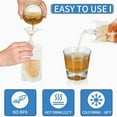 thumbnail image 6 of NOGIS 50 Pieces Plastic Flask Liquid Pouch Flask Kit Clear Drink Pouches Convenient Drinking Water Bags Leak Proof Plastic Drinking Flasks 2 Funnels for Travel Outdoor (Straight Mouth, 3.5 oz), 6 of 7