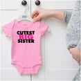 thumbnail image 5 of Cutest Big Sister Sibling Family Bodysuit Jumper Girls Infant Baby Brisco Brands 18M, 5 of 6