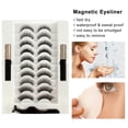 thumbnail image 2 of 【10 Pares】Pestañas Magnéticas Sin Pegamento, Líquido Eyeliner Magnético, Fácil Aplicación, Reutilizables, Ideales para Ocasiones Especiales, Aumenta el Volumen y Longitud de tus Pestañas, Incluye, 2 of 6
