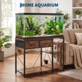 thumbnail image 5 of 55-75 Gallon Fish Tank Stand | Aquarium Stand with Power Outlet, 3-Tier Storage Shelf for Fish Tank, Turtle & Reptile Terrarium, Brown, 5 of 6