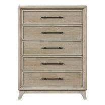 Furniture of America Lioris Adult Modern Rustic 5-Drawer Vertical Dresser, Oak