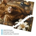 thumbnail image 3 of Rateoe Adorable Calf Butterflies Champagne Pattern Wooden Picture Puzzle ,1000 Piece Jigsaw Puzzle ,Family Fun Puzzle, Home Décor Puzzle, Gift Puzzle(Vertical style), 3 of 9