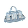 thumbnail image 4 of FVDPWYE PVC Clear Tote Bag Waterproof PVC Gym Bag for Beach Camping Yoga Stadium Concert Blue, 4 of 9
