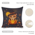 thumbnail image 4 of Cute Halloween Cat Linen toss pillowcase Decoration pillowcase Gift preferred 24x24" Cushion cover 1 set Sofa pillowcase Sofa bedroom living room car, 4 of 8