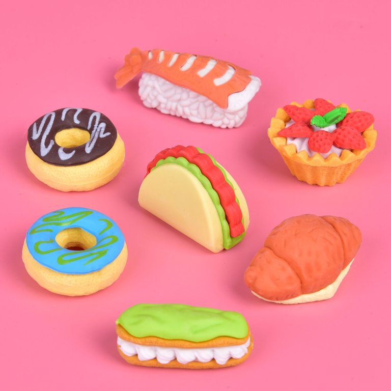  HOSTK 22 Pcs Food eraser, Erasers, Mini Cute Ice Cream Cookie  Puzzle Erasers, Take Apart Erasers, fun erasers for Kids, Gifts for Kids,  Girls, Prizes for Kids Classroom, Pencil Erasers, School