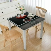 nygtbtfer , Reusable Table Cloth Round Fitted Vinyl Tablecloth with Elastic Edged for Parties Outdoors, I Love Sports Black Background