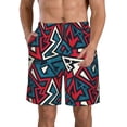 thumbnail image 1 of Fotbe Geometric Elements Trajes de Baño Estampados para Hombre, Shorts de Verano de Secado Rápido, Ropa de Playa, Bañadores-3X-Large, 1 of 6