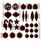 thumbnail image 3 of Paquete de 28 Bolas Navideñas Decorativas con Forma de Nieve Artificial para El Árbol de Navidad | Juego de 28 Estilos Únicos | Acabado Nevado | Fáciles de Colgar | Ideales para La Decoración Navideñ, 3 of 6