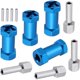 thumbnail image 1 of Tholdsy 4 piezas de aleación de aluminio 1/10 montaje hexagonal de rueda para Axial SCX10 RC pieza de coche RC accesorios de coche piezas de Kits de construcción modelo Azul, 1 of 6