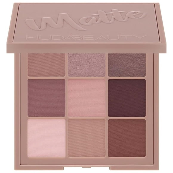 Paleta de sombras Huda Matte Cool Shades, ideal para viajes