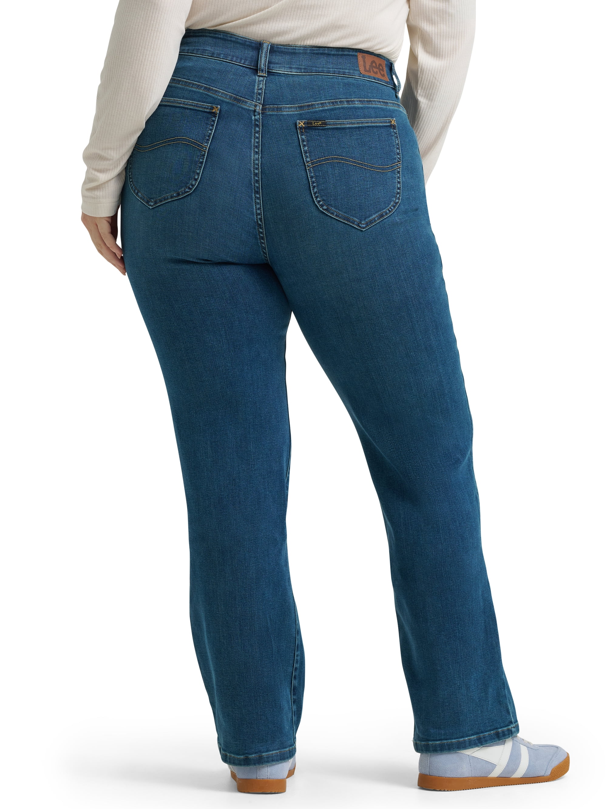 Lee® Women's and Plus Mid Rise Straight Leg Core Denim Jeans