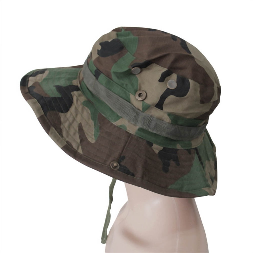 camo boonie hat with snaps