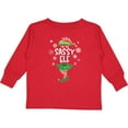 thumbnail image 3 of Inktastic Funny Christmas I'm the Sassy Elf with Shoes and Hat Boys or Girls Long Sleeve Toddler T-Shirt, 3 of 5