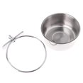 thumbnail image 2 of Parrot Bowl Stainless Steel Feeder Pet Food Box Birds Water Basin Pet Durable Food Cup for Home Store Cage Shop (Cup Rim 14cm), 2 of 2