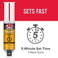 thumbnail image 5 of J-B Weld PlasticWeld Quick-Setting Epoxy Syringe - 25 ml, Yellow, 5 of 9