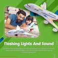 thumbnail image 2 of Juguetes de avión para niños, acción Bump and Go, avión de juguete para niños pequeños con flash LED y sonido para niños y niñas de 3 a 12 años (aviones airbus), 2 of 4