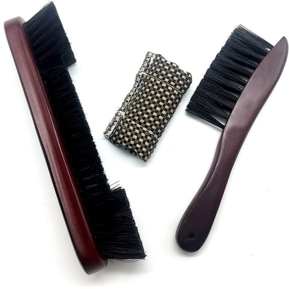 Casewin Billiard Brush Cleaner, Billiards Pool Table Rail Brush Set Wood Cleaning Tools Accessory