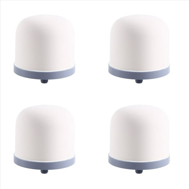4 Uds Filtro de CeráMica Purificador de Agua Mineral Magnetizado Filtro de Agua Filtros de Agua de Hemisferio CeráMico para el Hogar