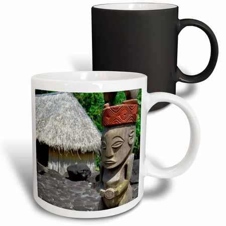 

3dRose French Polynesia Tahiti Tiki Temple park - OC13 CMI0113 - Cindy Miller Hopkins Magic Transforming Mug 11oz