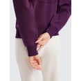 thumbnail image 5 of Sudadera CRZ YOGA SoftAura Half Zip para Mujer Ciruela Magenta, 5 of 5