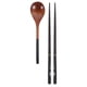 thumbnail image 1 of 1 juego de vajilla de estilo japonés con palillos y cucharas de madera, cubiertos de cocina, 1 of 7