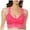 Hot Pink, variant on RMGVDSD Womens Wireless Bras Women's Plus Size Lingerie Lace Beauty Back Wrap Sexy V Neck Push Up Bra Without Underwire Seamless Push Up Bras