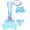 Pattern CX51, variant on 2026 Girls New Mermaid Tail Swimsuit Kids Swimwear Mermaid Costume Play Tail Sets