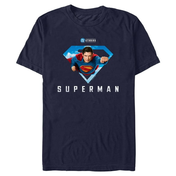 Mens Superman Flying Pose T Shirt