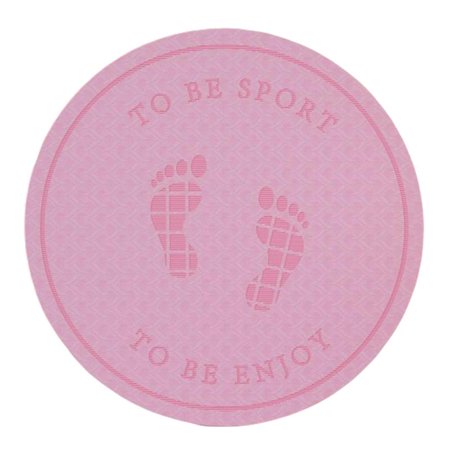 Skipping Mat Sound Insulation Shock Absorption Fitness Yoga Mats Deep Pink