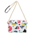 thumbnail image 2 of FORMRS Women Crossbody Purse with Chain Strap Vegan Leather Shoulder Handbag, Black Retro Pattern, 2 of 7