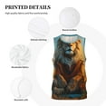 thumbnail image 3 of Honeii Prairie Meditating Lion print basktball shirt for men and women, Unisex basketball jersey for Theme party-3X-Large, 3 of 6